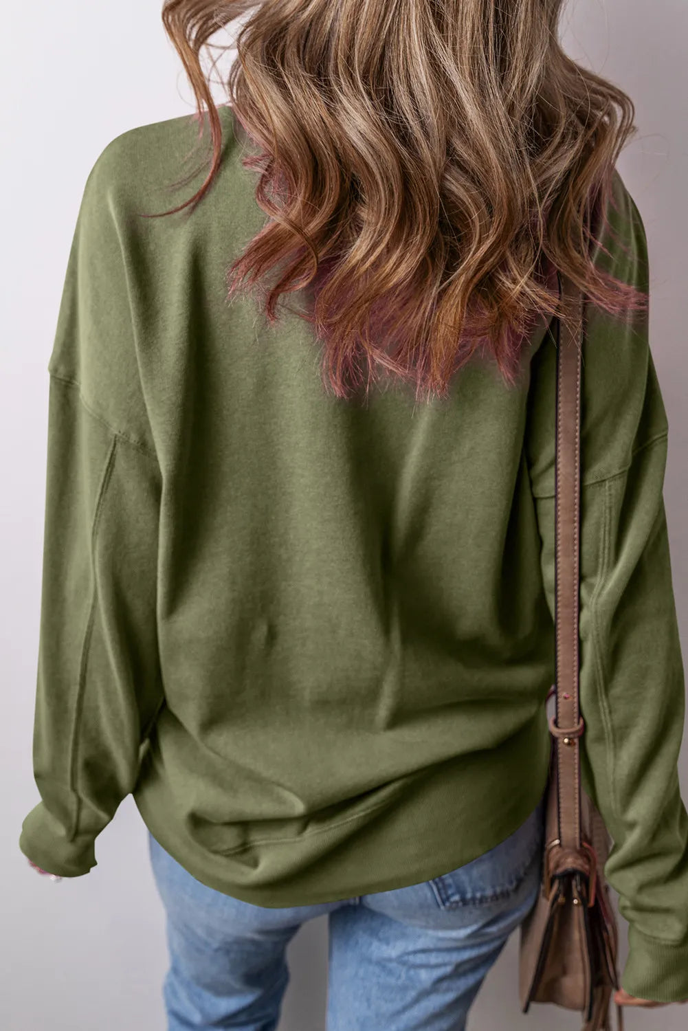 Round Neck Long Sleeve Sweatshirt