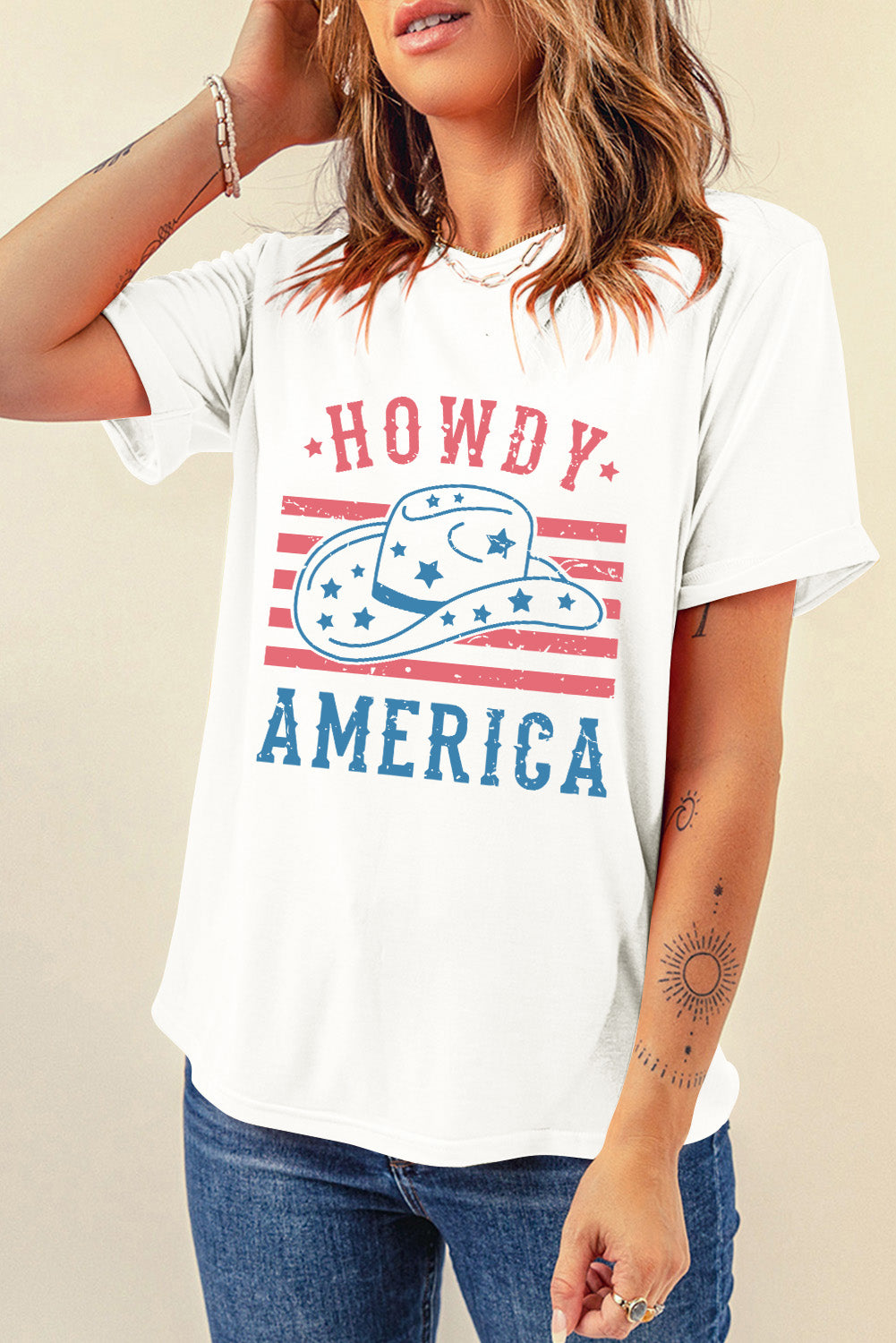 Graphic Round Neck Short Sleeve T-Shirt