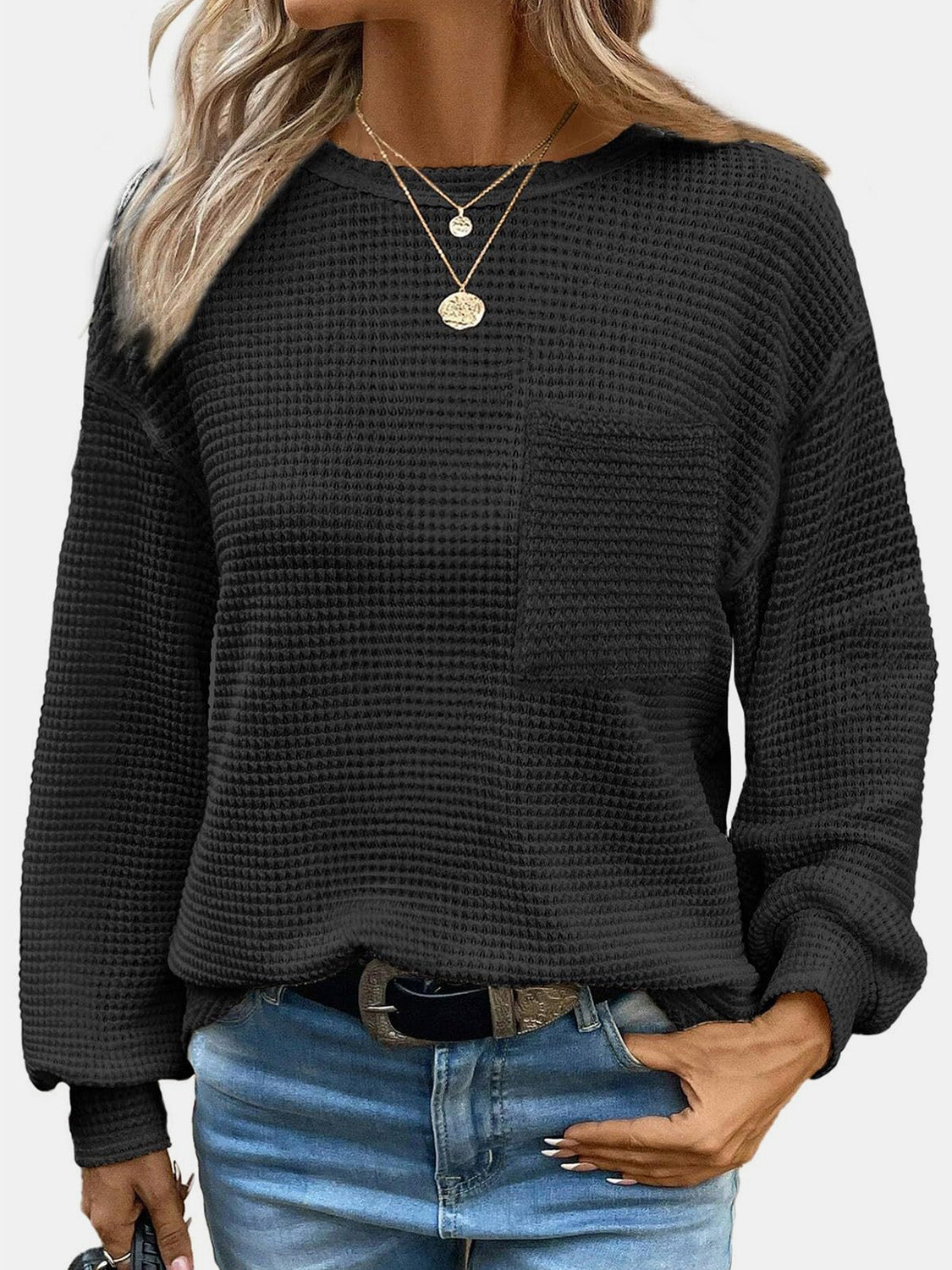 Round Neck Long Sleeve T-Shirt