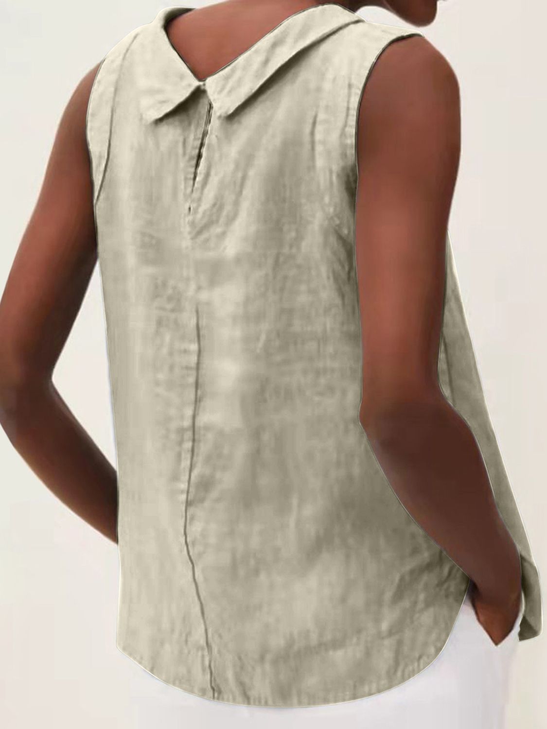 Full Size Round Neck Sleeveless Top