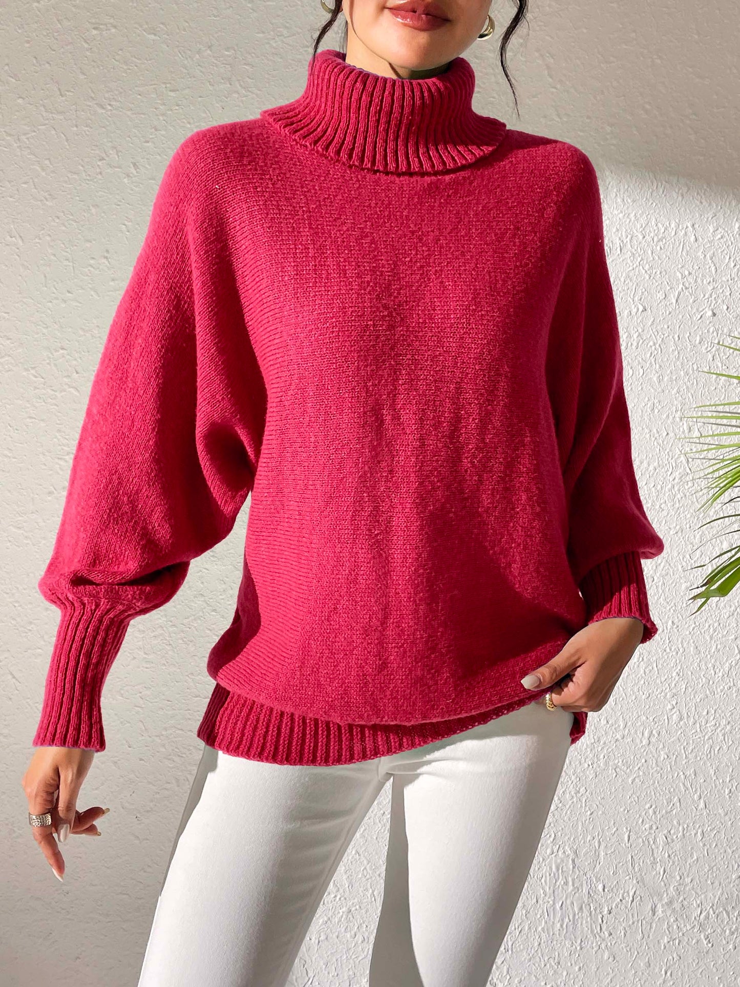 Turtleneck Long Sleeve Sweater