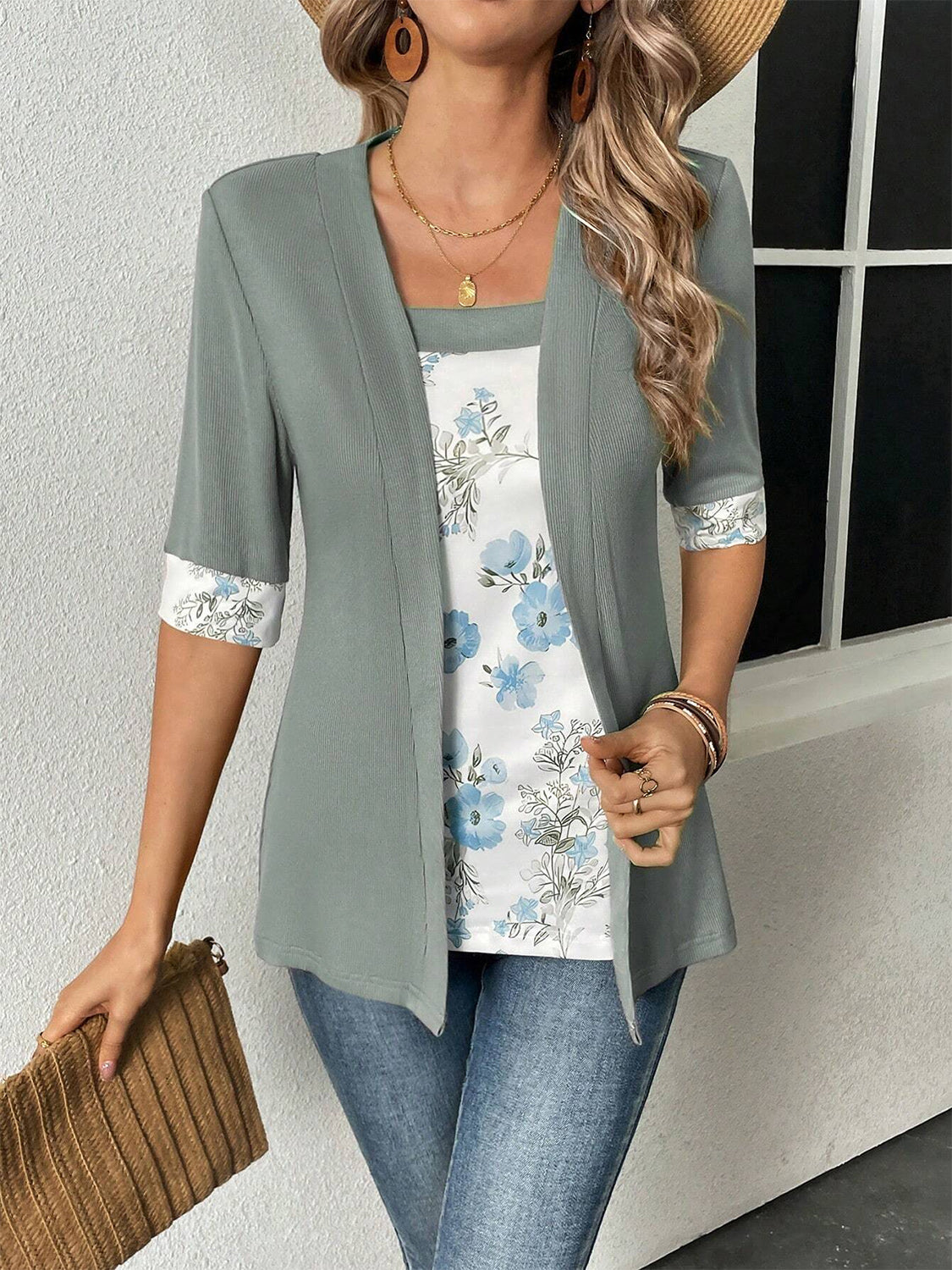 Printed Half Sleeve Top