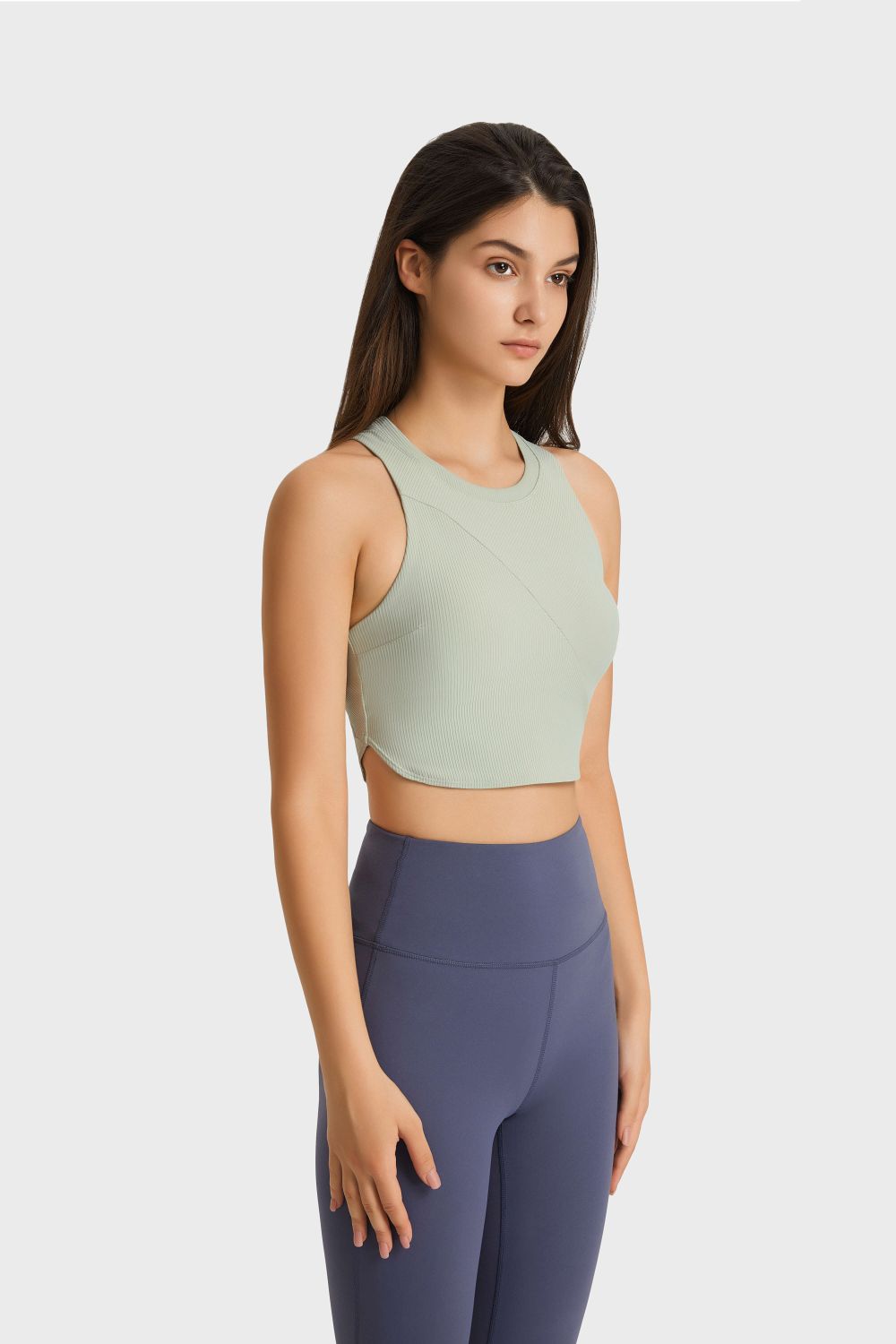 Racerback Hem Detail Sports Bra