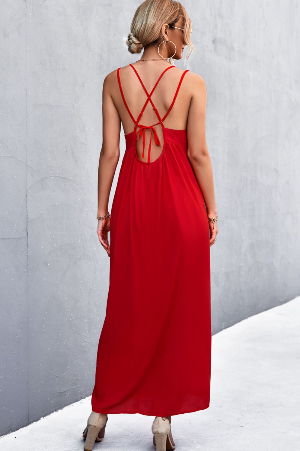 Double Strap Tie Back Dress