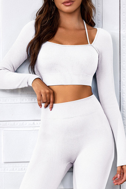 Long Sleeve Cropped Sports Top