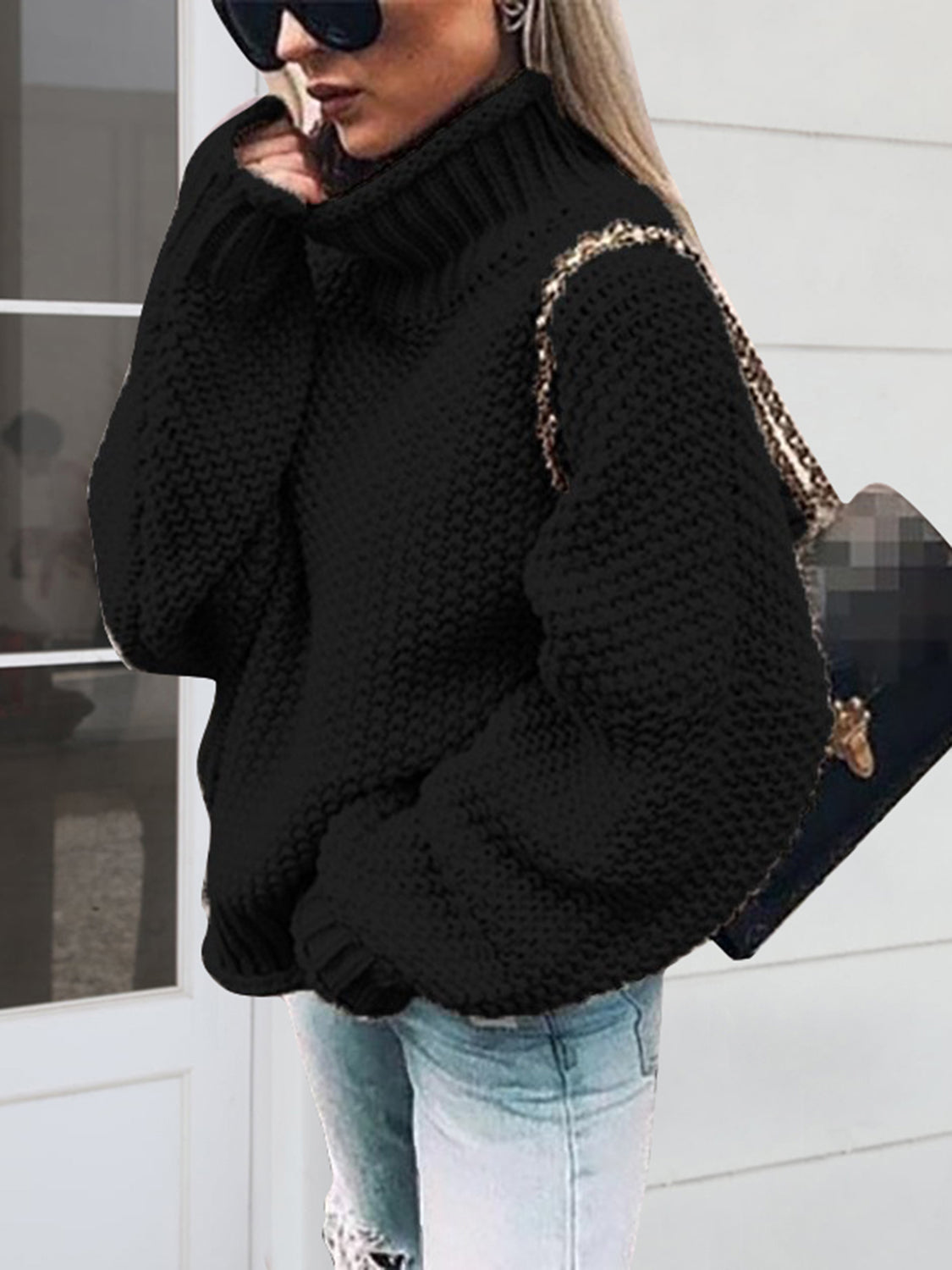 Turtleneck Long Sleeve Sweater