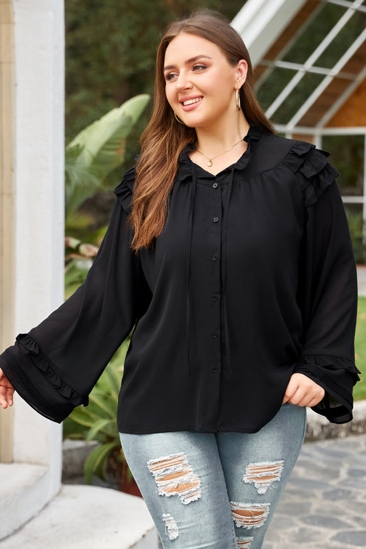 Plus Size Button-Up Shirt