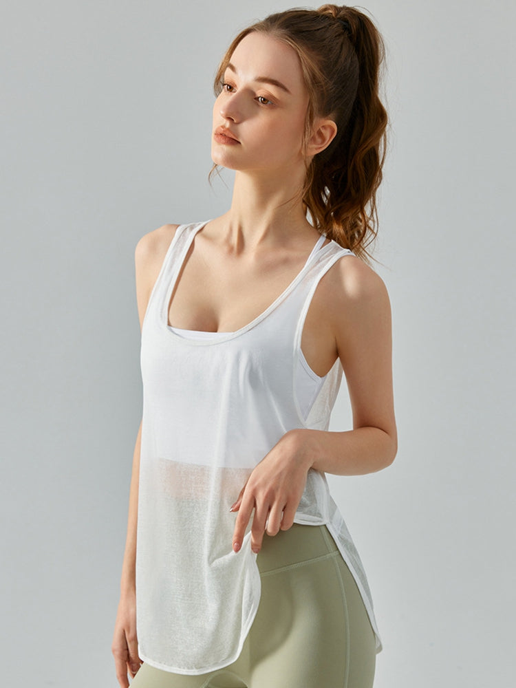 Scoop Neck Sports Tank Top